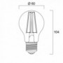 Ampoule led STD E27 827 8W  égal à  75W Cla fil SYLVANIA