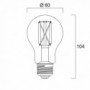 Ampoule led STD E27 827 4,5W  égal à  40W Sat fil SYLVANIA