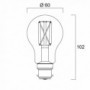 Ampoule led STD B22 827 7W  égal à  60W Sat fil SYLVANIA