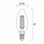 Ampoule led FLA E14 827 4,5W  égal à  40W Cla fil SYLVANIA