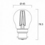 Ampoule led SPH B22 827 4,5W  égal à  40W Sat fil SYLVANIA