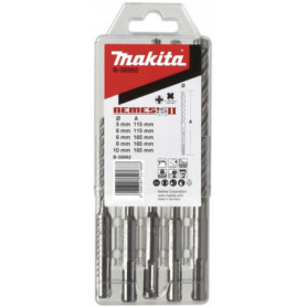 Coffret 5 Forets SDS-Plus 4 taillants TCT NEMESIS II MAKITA Coffret 5 Forets SDS-Plus 4 taillants TCT NEMESIS II MAKITA