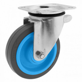 Roulette de manutention pivotante à platine Maxiroll Resilex Ø200mm GUITEL Roulette de manutention pivotante à platine Maxiroll Resilex Ø200mm GUITEL