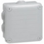 Boîte de dérivation carrée Plexo dimensions 105x105x55mm gris RAL7035 Legrand