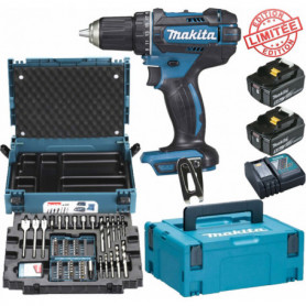 Perceuse visseuse Makita 18V 62Nm DDF482 + 2 batt 5 Ah + coffret 66 accessoires MAKPAC B-43044 MAKITA Edition Limitée Perceuse visseuse Makita 18V 62Nm DDF482 + 2 batt 5 Ah + coffret 66 accessoires MAKPAC B-43044 MAKITA Edition Limitée