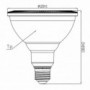 Ampoule led à réflecteur dimmable PAR38 E27 830 16W  égal à  165W Dim SYLVANIA