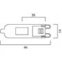 Ampoule Halogène G9 28W  égal à  40W 230V Dim SYLVANIA