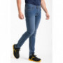 Jeans coupe droite ajustée stretch stone brossé WORK3 RICA LEWIS