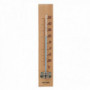 Thermomètre bois clair 18cm
