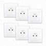 Lot de 6 prises de courant 2P+T complet blanc Delta Viva SIEMENS