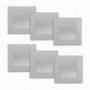 Lot de 6 interrupteurs va et vient complet silver Delta Viva SIEMENS