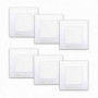 Lot de 6 interrupteurs va et vient complet blanc Delta Viva SIEMENS