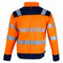 Veste polaire Haute Visibilité orange/bleu Led LMA