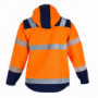 Veste softshell Haute Visibilité orange/bleu Cible LMA