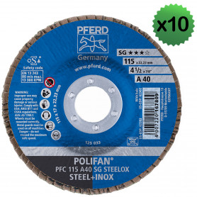 Disque à lamelles SG A conique x10 PFERD Disque à lamelles SG A conique x10 PFERD