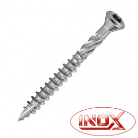 Vis terrasse tête fraisée bombée étroite inox (x200) Vis terrasse tête fraisée bombée étroite inox (x200)