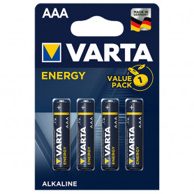 4 Piles alcalines AAA LR03 VARTA Energy 4 Piles alcalines AAA LR03 VARTA Energy