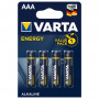 4 Piles alcalines AAA LR03 VARTA Energy