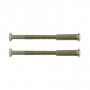 2 Vis relieuses blanc 45mm