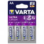 4 Piles lithium LR6/AA (1,5V) VARTA