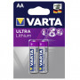 2 Piles lithium LR6/AA (1,5V) VARTA