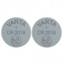 2 Piles bouton lithium CR2016 (3V) VARTA