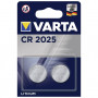 2 Piles bouton lithium CR2025 (3V) VARTA