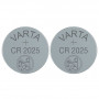 2 Piles bouton lithium CR2025 (3V) VARTA