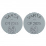 2 Piles bouton lithium CR2025 (3V) VARTA