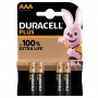 4 Piles alcalines Plus 100% LR03/AAA (1,5V) DURACELL