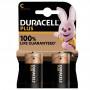 2 Piles alcalines Plus 100% LR14/C (1,5V) DURACELL