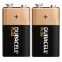 2 Piles alcalines Plus 100% 6LR61 (9V) DURACELL