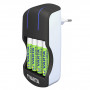 Chargeur de piles Plug Charger + 4 Piles LR6/AA 2100 mAh VARTA