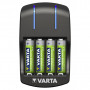 Chargeur de piles Plug Charger + 4 Piles LR6/AA 2100 mAh VARTA