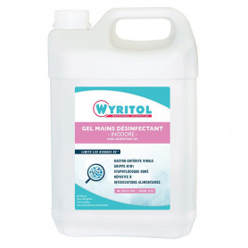 Gel hydroalcoolique désinfectant des mains 5L WRYTOL Gel hydroalcoolique désinfectant des mains 5L WRYTOL