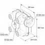 Kit VMC Simple Flux autoréglable CITY’AIR Hygrocomut DMO