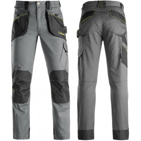 Pantalon multi-poches gris SLICK 65%polyester 35%coton KAPRIOL Pantalon multi-poches gris SLICK 65%polyester 35%coton KAPRIOL