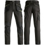 Pantalon multi-poches noir SLICK 65%polyester 35%coton KAPRIOL