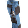 Pantalon multi-poches bleu SLICK 65%polyester 35%coton KAPRIOL