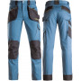 Pantalon multi-poches bleu SLICK 65%polyester 35%coton KAPRIOL