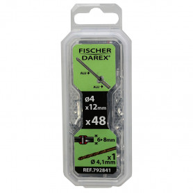 Rivets alu/alu anticorrosifs Ø4x16mm 48pcs FISCHER DAREX Rivets alu/alu anticorrosifs Ø4x16mm 48pcs FISCHER DAREX