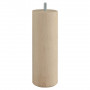 Pied de lit cylindrique en hêtre brut 200mm