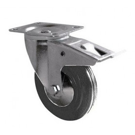 Roulette à platine pivotante à double blocage Manuroll Ø200mm 701355 GUITEL Roulette à platine pivotante à double blocage Manuroll Ø200mm 701355 GUITEL
