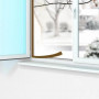 Joint d'isolation adhésif de porte et fenêtre - 1 à 7 mm - 6m - brun