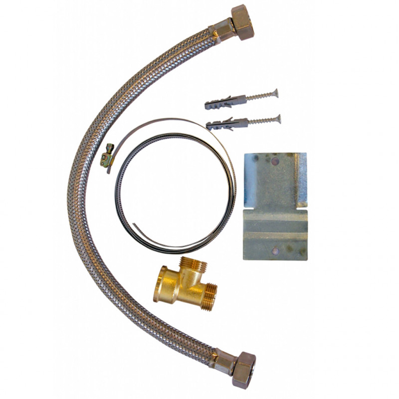 Kit de montage pour vase d?expansion sanitaire DIPRA. Kit de montage pour vase d?expansion sanitaire DIPRA Contient : ? 1 collier de serrage ? 1 support mural ? 1 flexible 50 cm ? 1 té spécial de dérivation