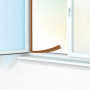Joint d'isolation adhésif de porte et fenêtre - 1 à 4 mm - 6m - marron
