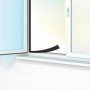 Joint d'isolation adhésif de porte et fenêtre - 1 à 4 mm - 6m - noir