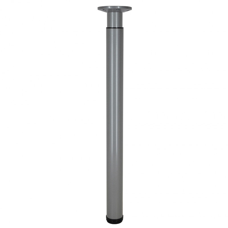 Pied de table, bar et plan de travail Zoom rond poxy rglable de 700  1100mm 60 CIME. Pied 