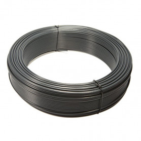 Fil de tension acier galvanisé plastifié gris Ø2mm 50m Fil de tension acier galvanisé plastifié gris Ø2mm 50m