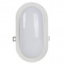 Hublot extérieur LED intégrée oval H20cm 1320lm blanc